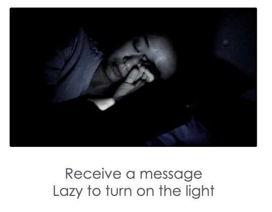 Nighttime phone scenario: Interrupt